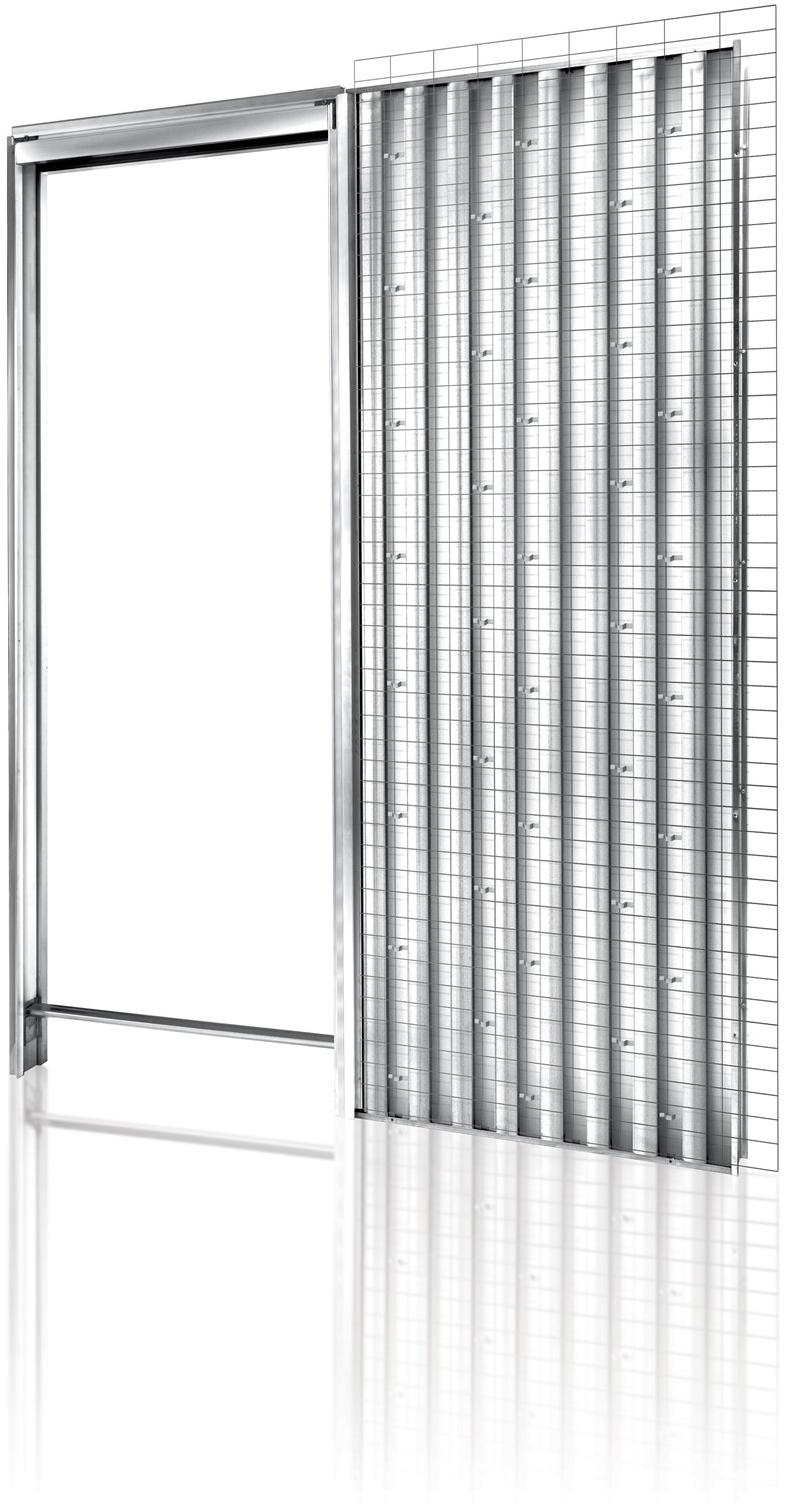 FIBROTUBI Приставная рама, прилегающая к стене, для одностворчатой ​​раздвижной двери Orchidea sun-id-1507369 - Вид №5