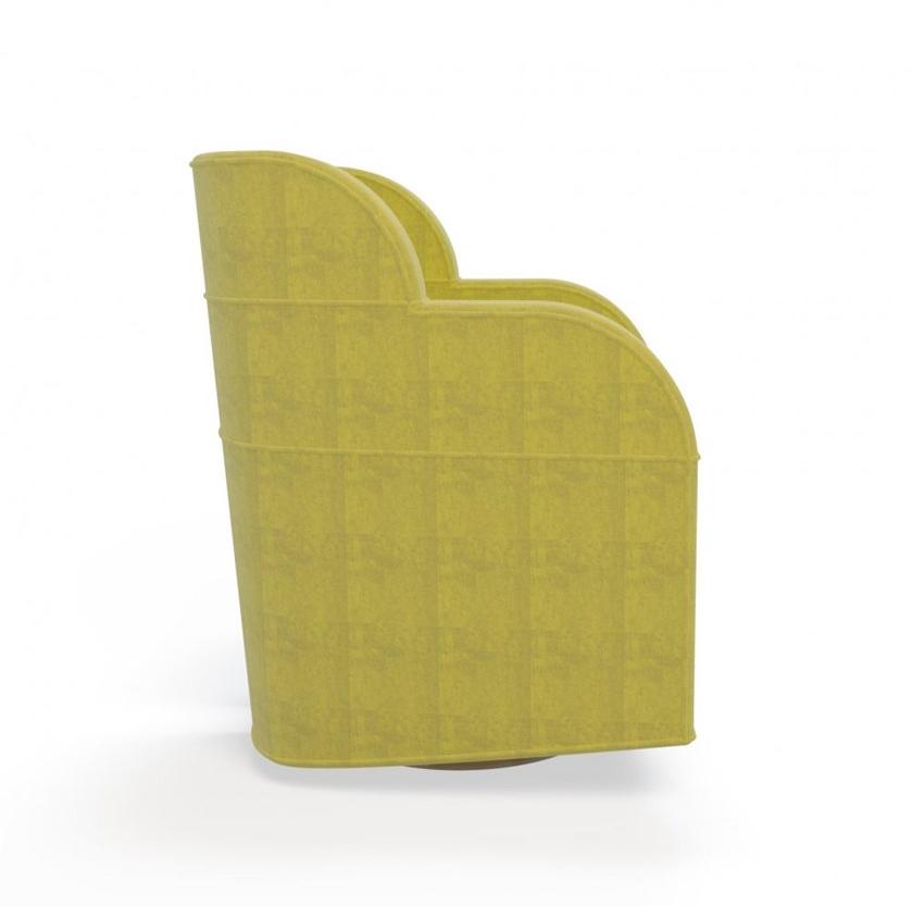 MARIONI Вращающееся кресло из ткани с подлокотниками Wing I0323s - Вид №1