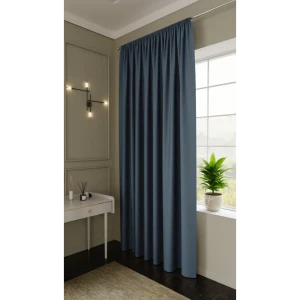 Штора MIAMOZA Palermo с эффектом блэкаут, синяя 150x300 см 89432216