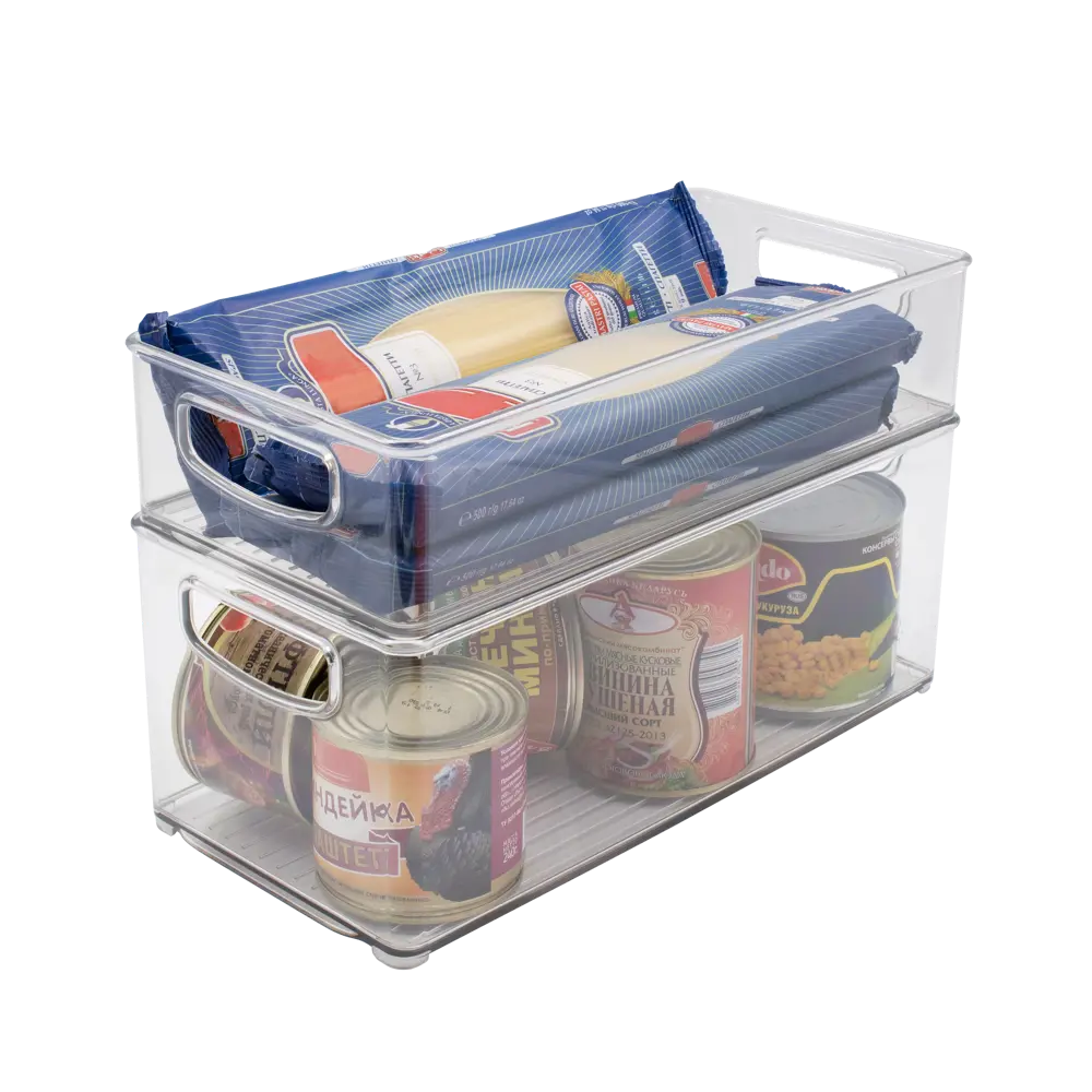 Контейнер для пищевых продуктов KONSENSA 31.2x15.2x7.5 см пластик прозрачный STLM-2001350 - Вид №7
