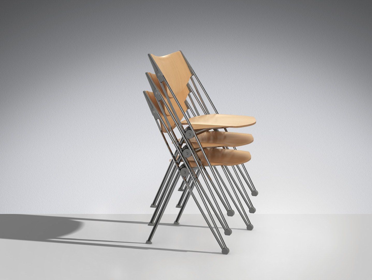 Складной стул для зала ожидания LAMM Conpass ARCH-00038319 - Вид №4