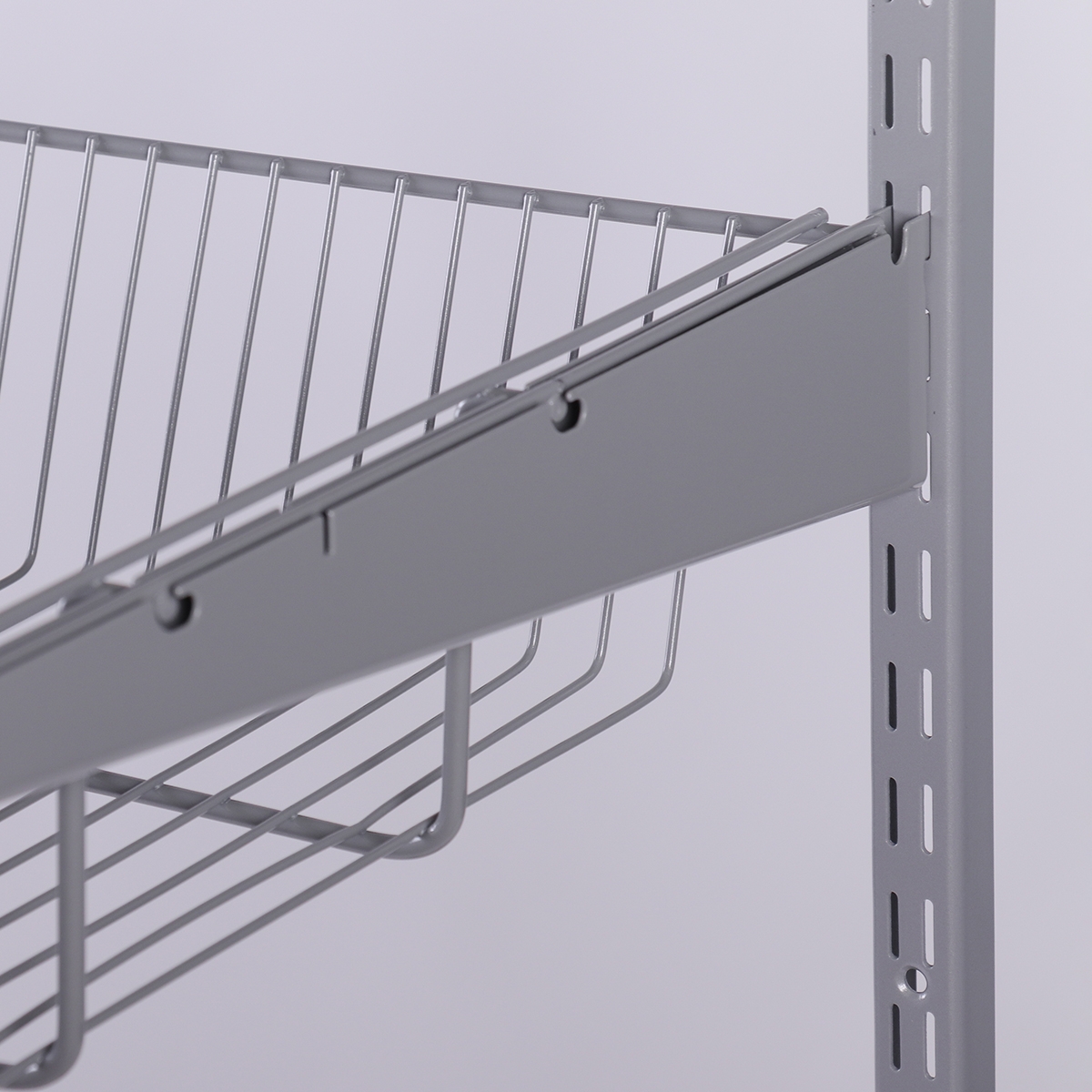Полка-корзина , 903х406х118 мм, серый LJPS0537 Public Steel Россия  - Вид №3
