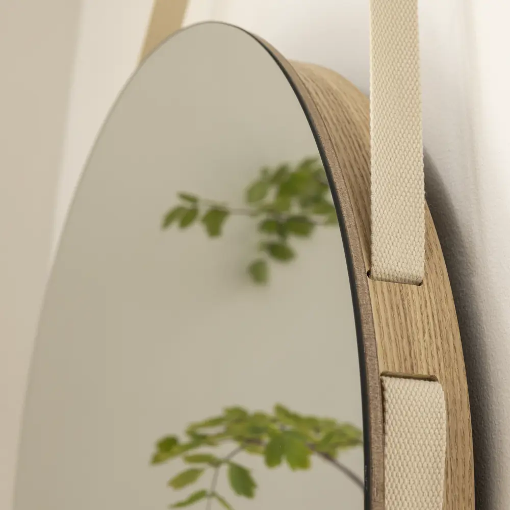 Зеркало INSPIRE Nordik Barbier Naturoak круглое 55 см без рамы 86484810 STLM-1444441 - Вид №2