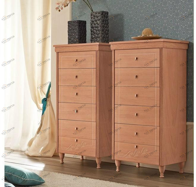 Caroti Деревянный комод в морском стиле Goldline onda 659 