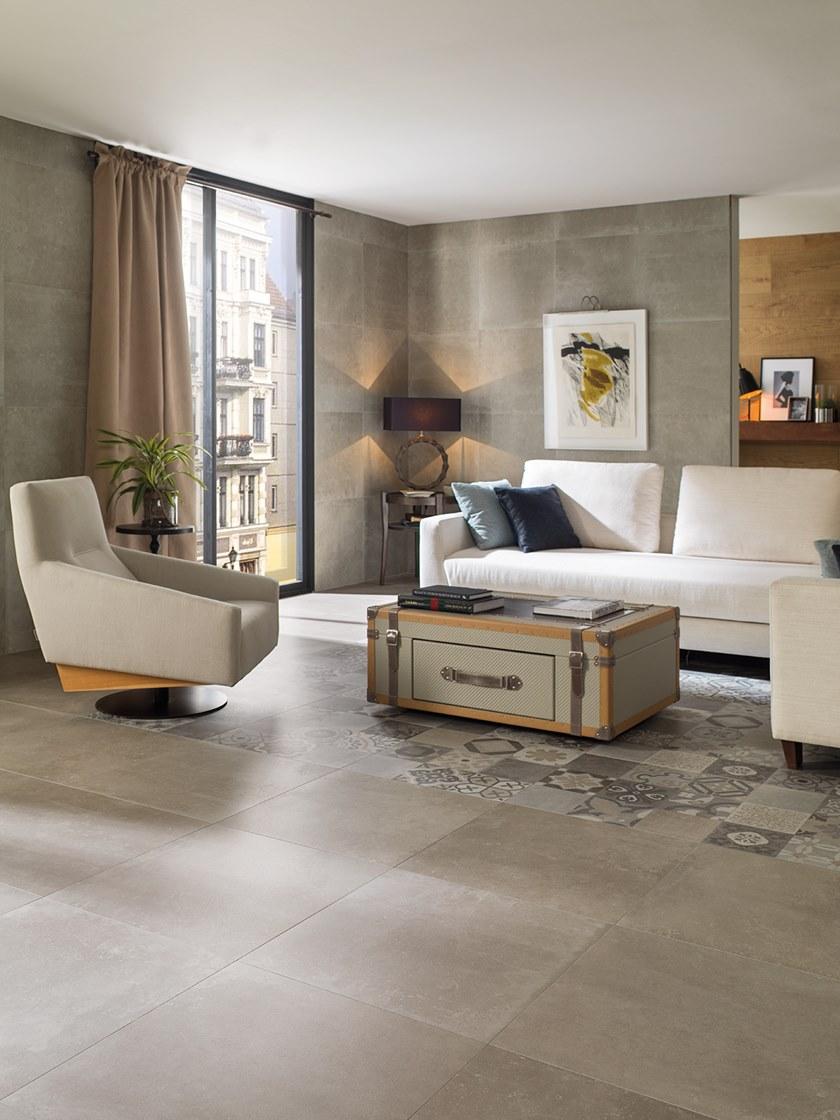 Porcelanosa Пол из керамогранита с эффектом цемента Ston-ker® sun-id-1374998 - Вид №3