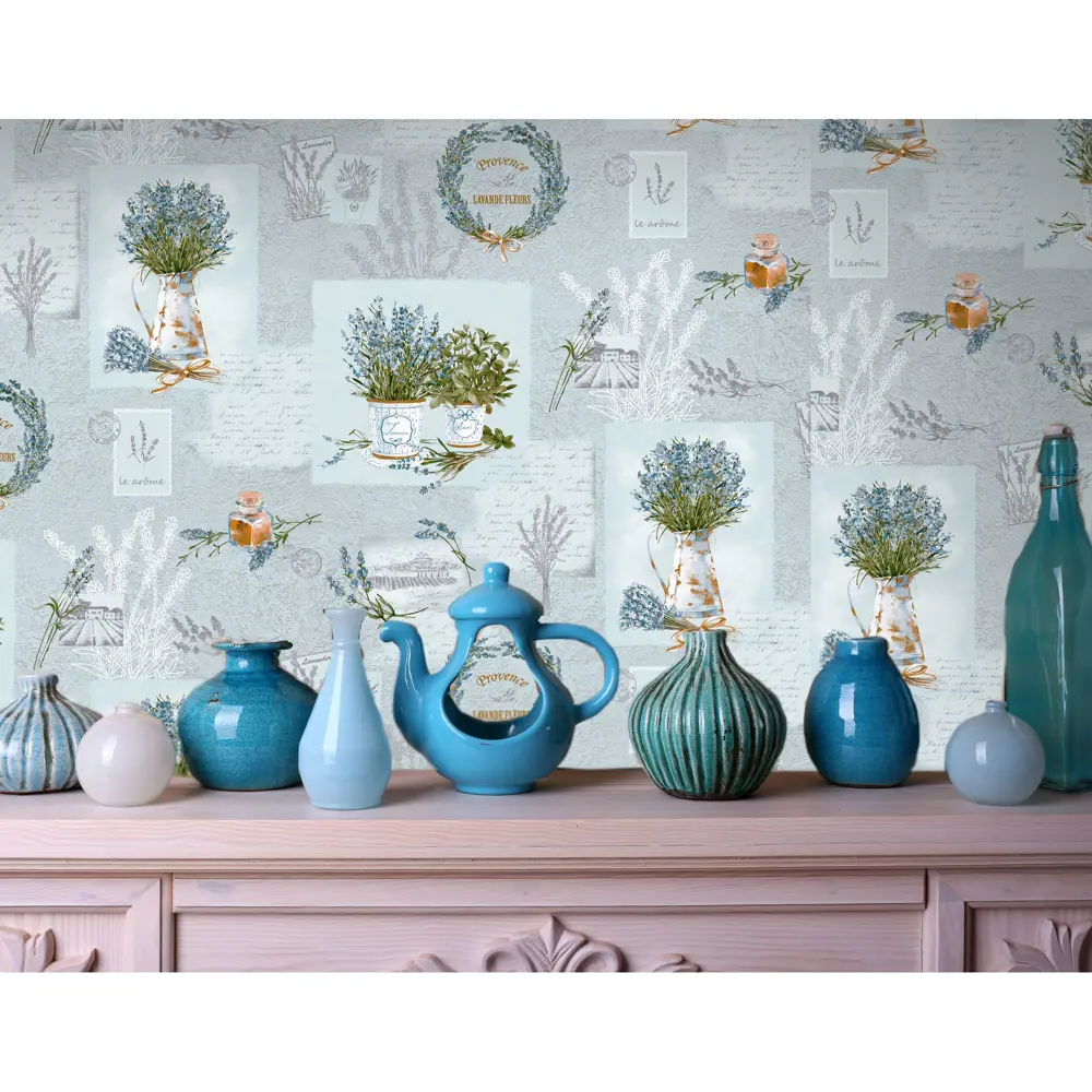 Обои бумажные 0.53х10 м лаванда цвет серый ED 2010-11 17130565 STLM-2112794 EURO DECOR - Вид №2