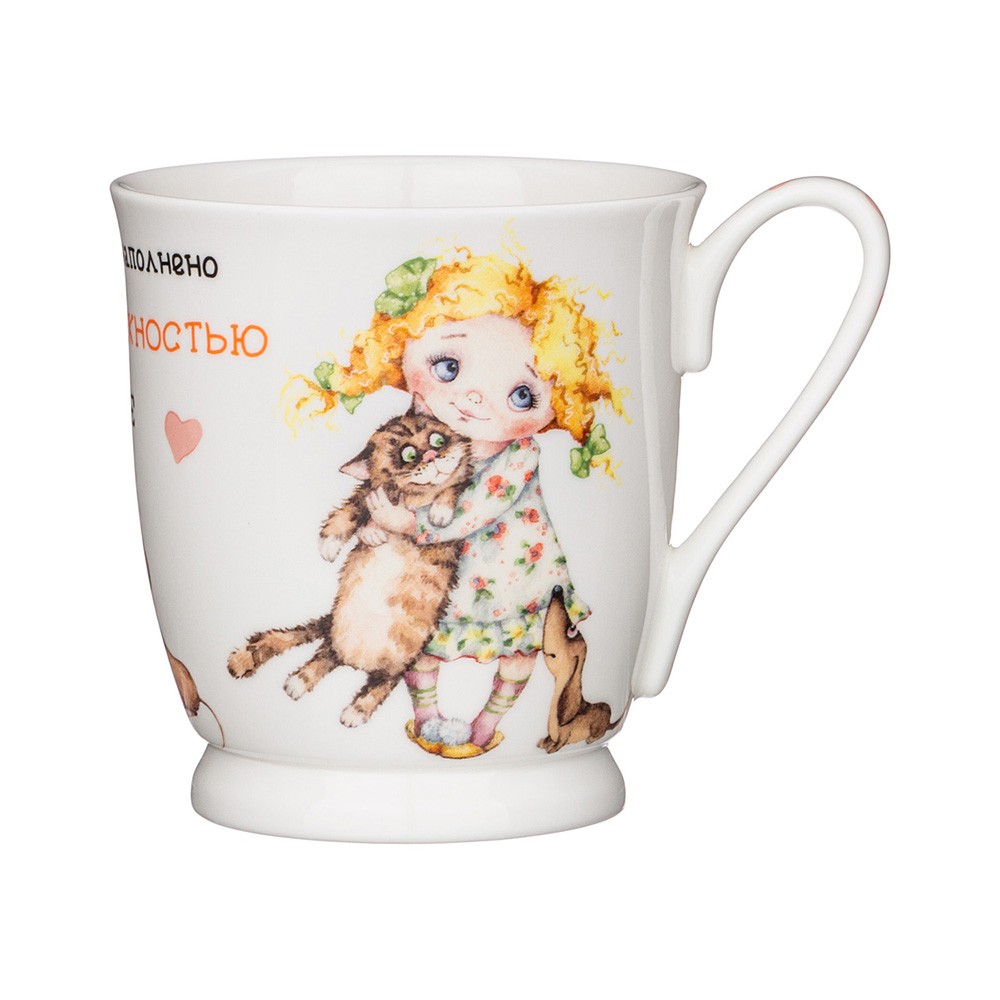 415-2185 Посуда фарфоровая Кружка "ЛУЧШИЕ ДРУЗЬЯ" 300 мл Lefard 