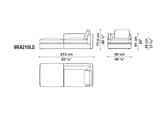 Угловой диван из ткани B&B Italia Ричард ARCH-00040927 - Вид №15