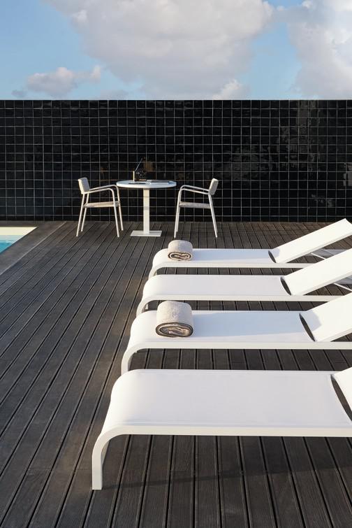 Шезлонг лава текстиль мокка Manutti Latona MNST918 - Вид №4