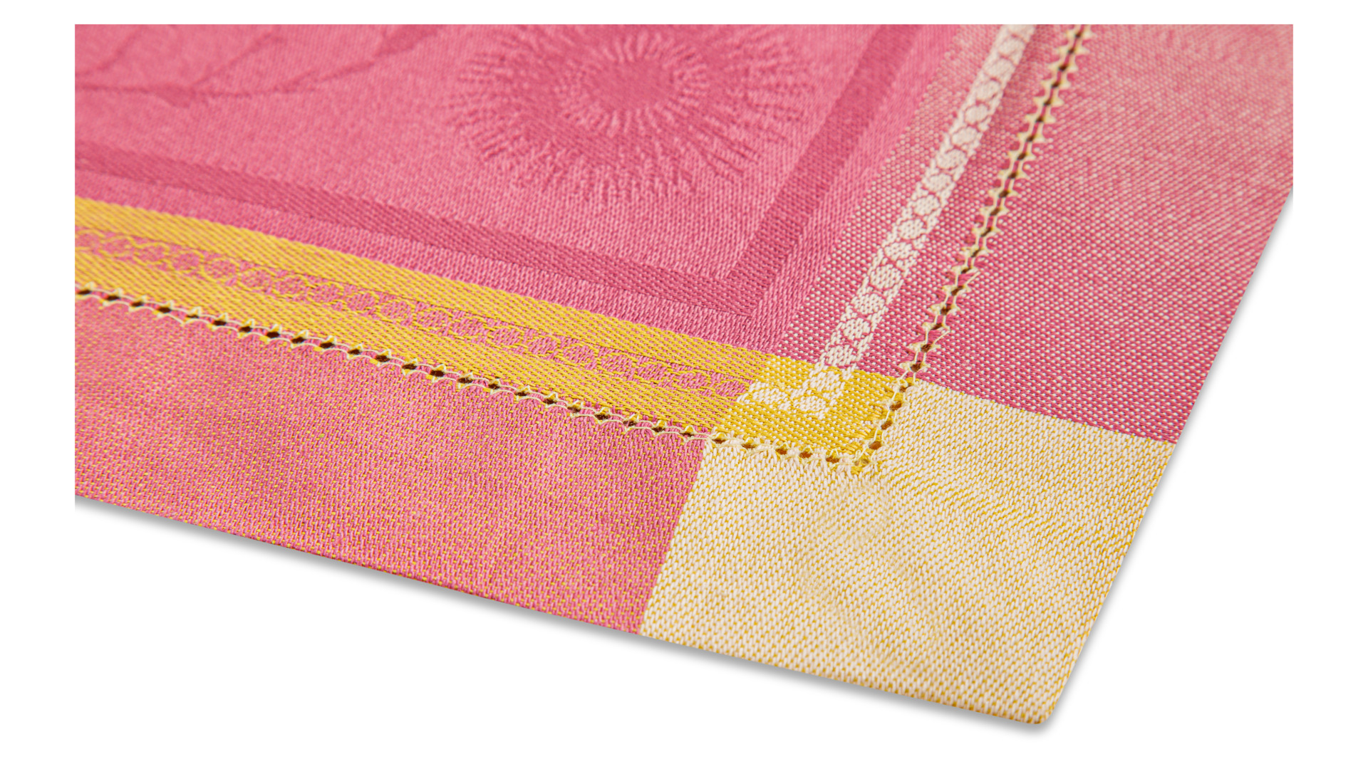 10610820 Яковлевский жаккард Скатерть прямоугольная Яковлевский Жаккард Летняя 170х250см желто-фиолетовая, полулен Ткань  - Вид №1