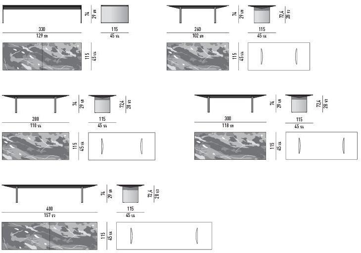 Minotti Прямоугольный мраморный стол Linha sun-id-1344958 - Вид №4