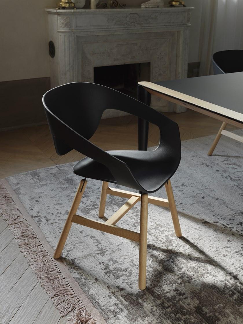 Casamania & Horm Стул из полипропилена и дерева с подлокотниками Vad sun-id-1437628 - Вид №4