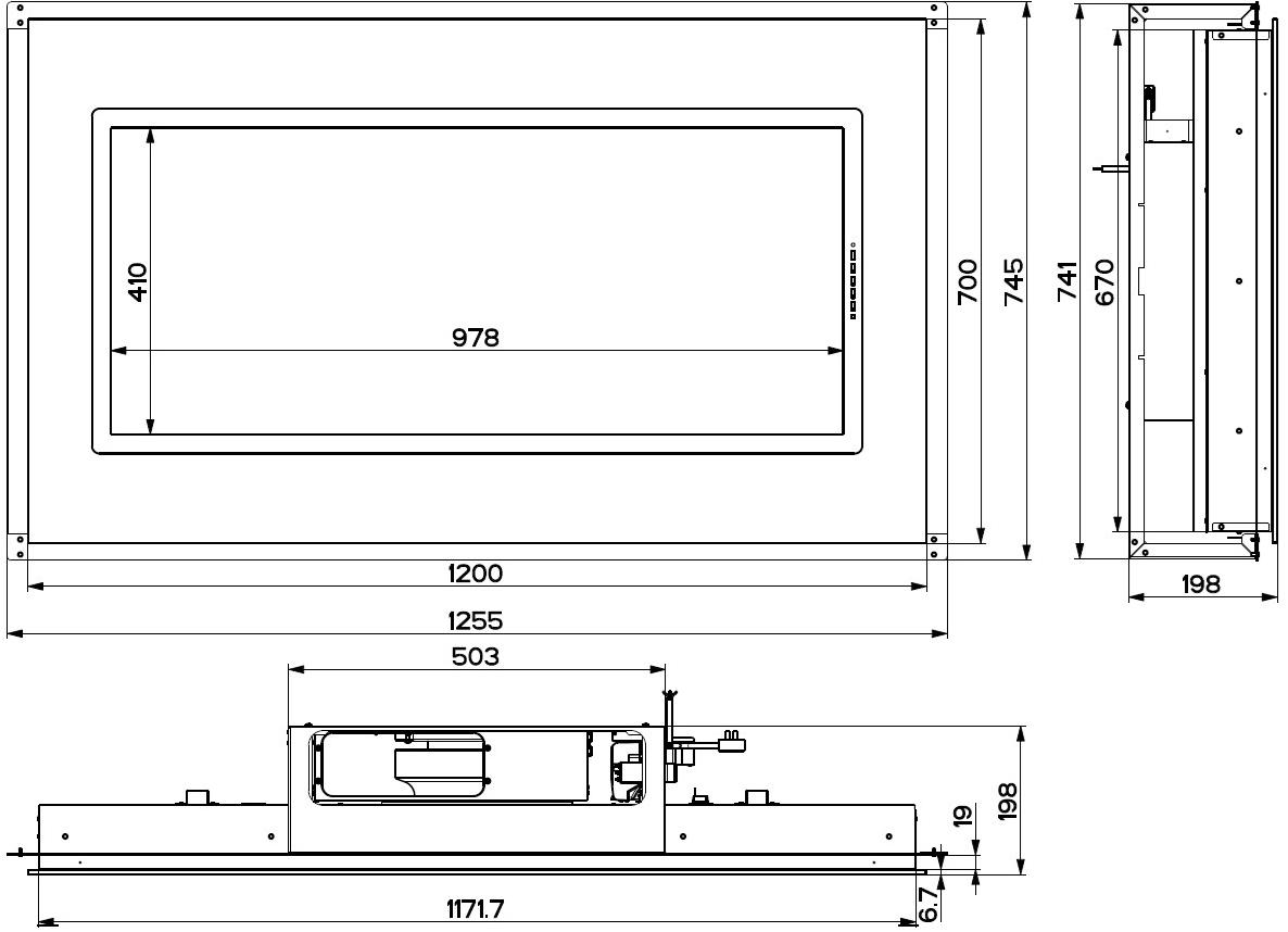 FABER Встроенная стеклянная вытяжка  110.0428.440  - Вид №2