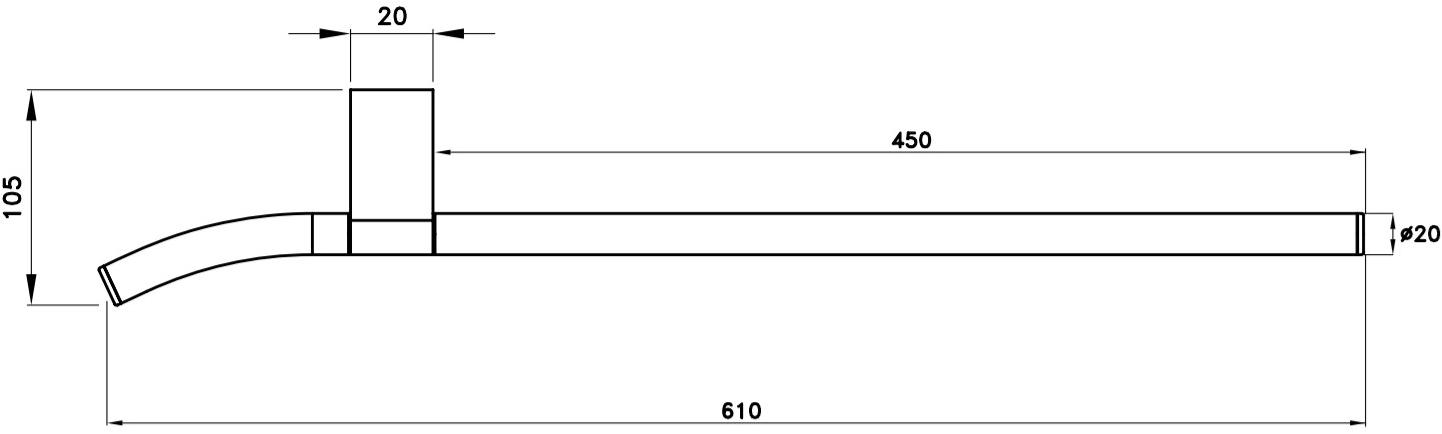 RUBINETTERIE STELLA Держатель для полотенец Bamboo sun-id-1458629 - Вид №3