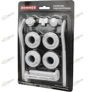 Монтажный комплект для радиаторов 3/4" ROMMER 11 в 1 89576