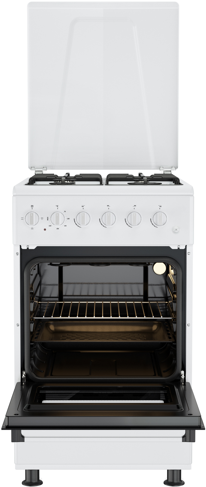 KNF5110W Комбинированная плита / комбинированная, класс энергопотребления: a габаритные размеры (шхвхг): 50 × 88 × 60 см Gorenje Santreyd  - Вид №3