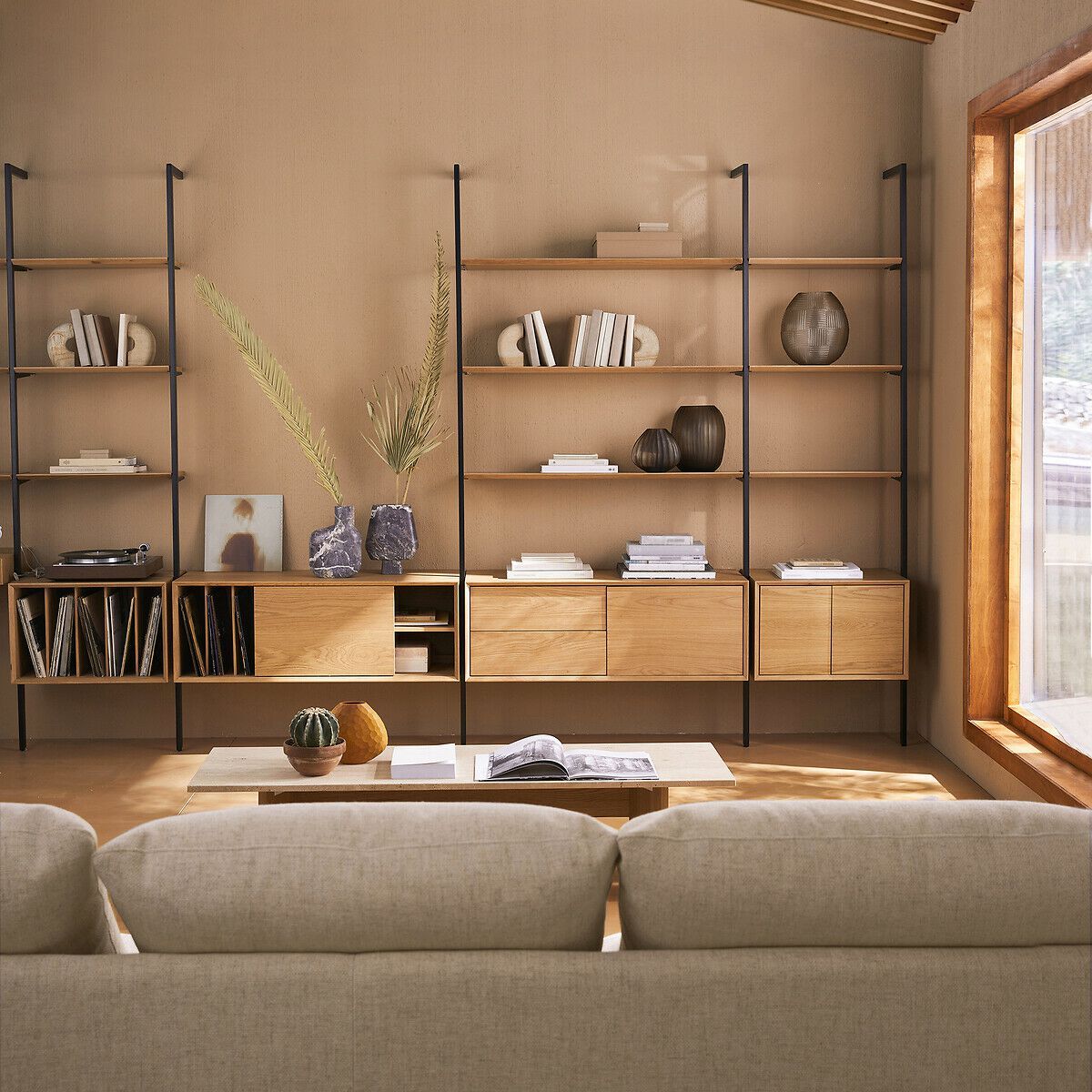 Секционный книжный шкаф из шпона AMPM ARCHIVITA ARCH-00012455 - Вид №1