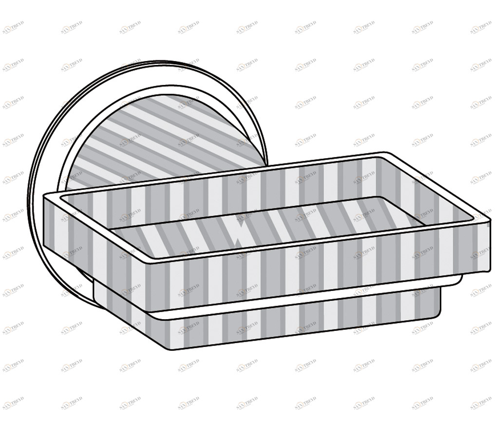 C68-516 C68-516 Держатель для мыльницы настенный ХРУСТАЛЬНЫЙ КУПОЛ Cristal & Bronze COUPOLE CRISTAL 