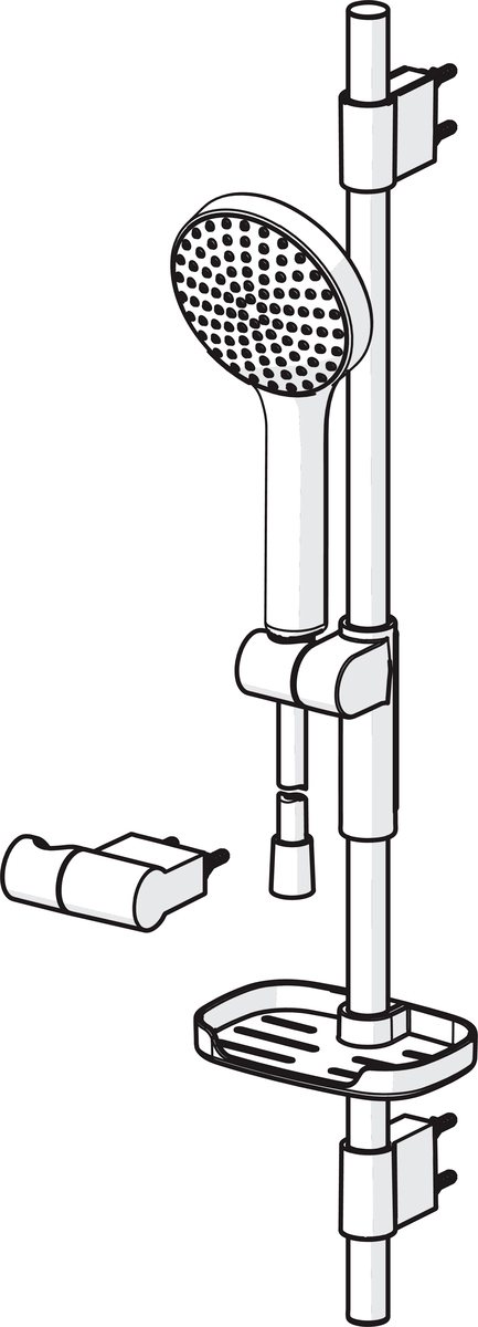 Oras 421 Душевой комплект 421 Hydractiva Хром/Cветло-серого  - Вид №2