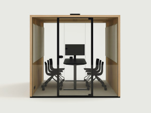 Мультимедийная многосторонняя акустическая офисная кабина