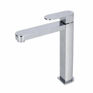 Смеситель для раковины, однорычажный, с высоким изливом 3/8 дюйма. Керамический картридж Ø25 мм. Длина шлангов 400 мм. Без съемного сливного набора 1 1/4 ”. Аэратор «Плюс». Расход 5 л / мин. при 3 барах.  Hotels NOKEN 100126422  CHROME