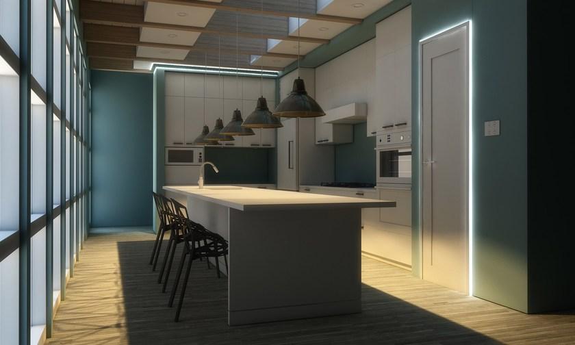 Eleni Угловая рамка для двунаправленного рассеянного светодиодного света  El203  - Вид №3