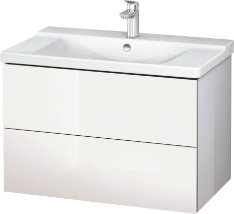LC624708080 L-Cube Тумбочка подвесная Graphit Super Matt Duravit - Вид №2