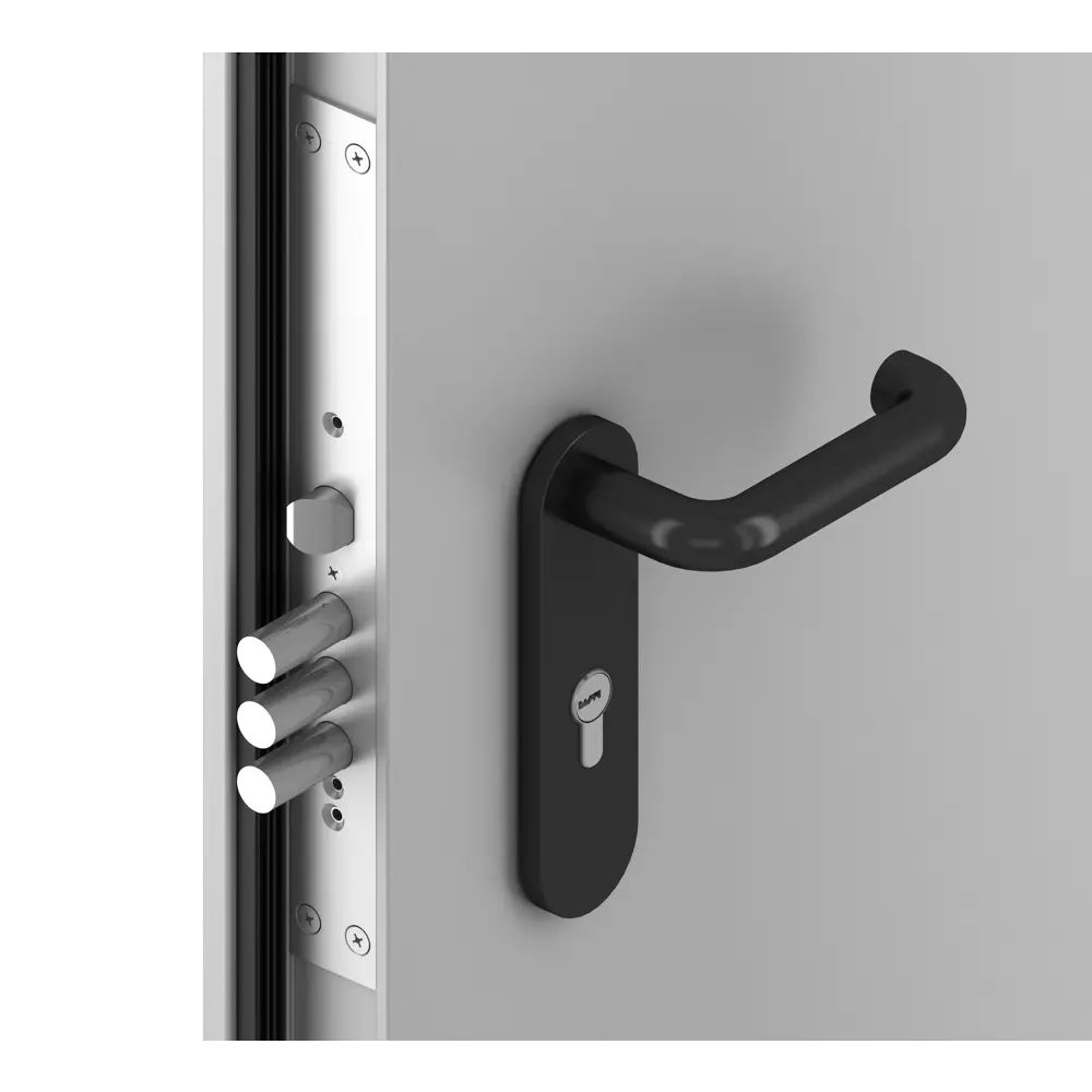 Дверь противопожарная EI60 145x205 см левая цвет светло-серый RAL7035 DOORHAN STLM-2029704 - Вид №1