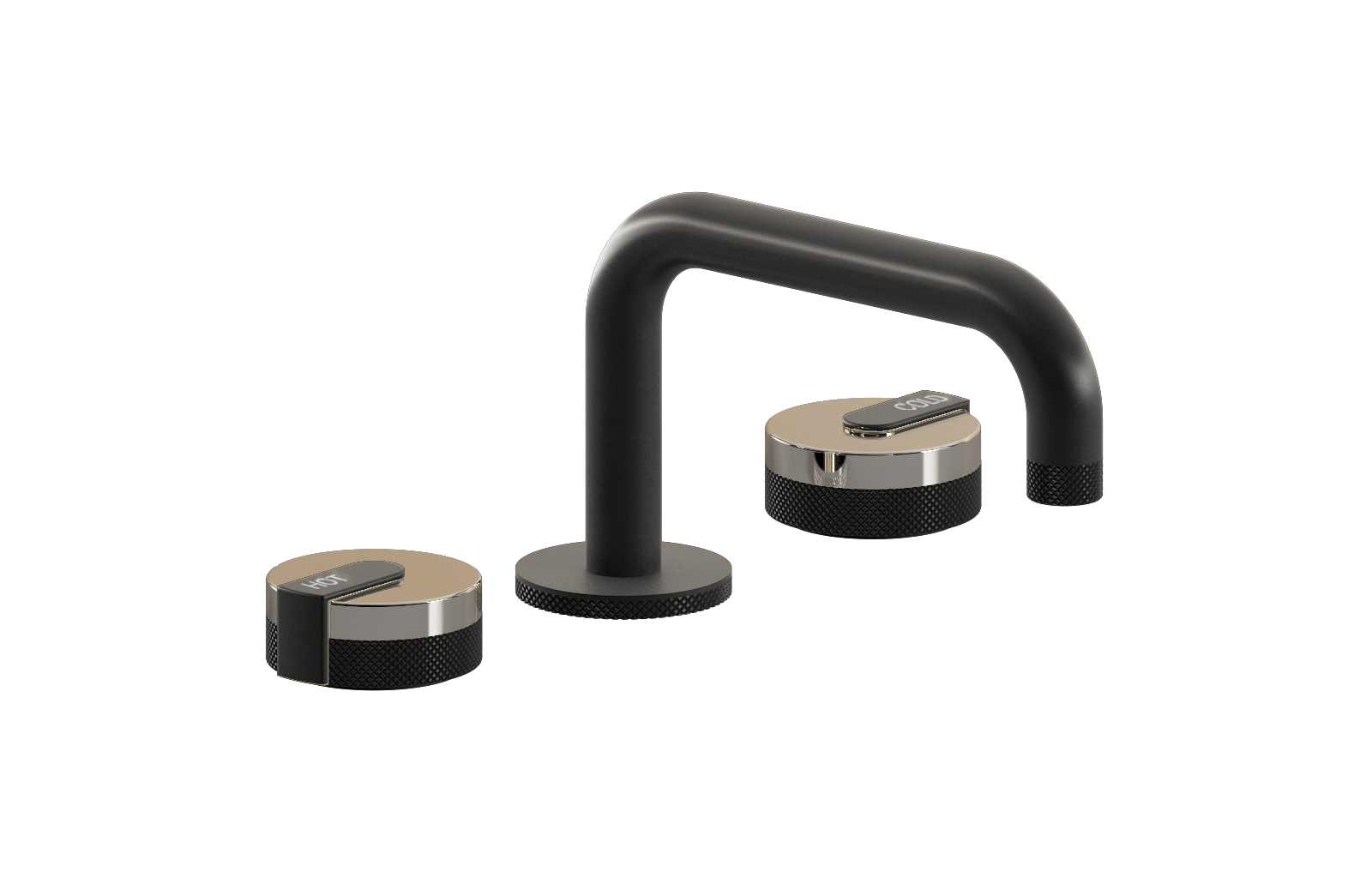 E-11510-R1PN-L1BK-BK Смеситель для умывальника на 3 отвертия GRAFF MOD+