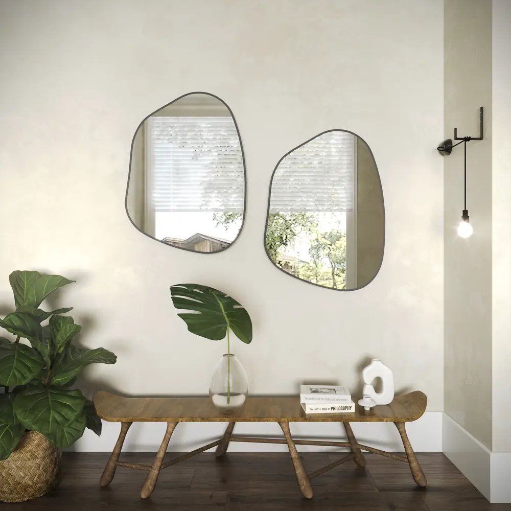 Зеркало декоративное Континент фигурное 60x80 см без рамы цвет серый канат CONTINENT Интерьерное STLM-2157063 - Вид №8