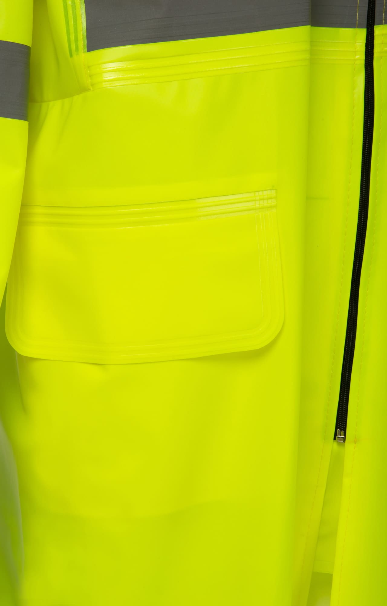 5037372 Плащ сигнальный влагозащитный лимонный  Непромокаемая спецодежда  размер 56-58/194-200 (XXL)  - Вид №4