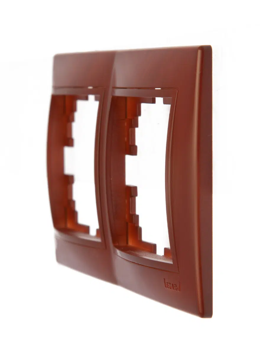 MIRA Рамка 2-ая горизонтальная вишня LEZARD 701-0600-147 - Вид №2