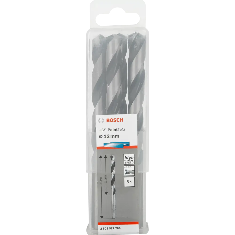 Сверло по металлу Bosch PointTeQ 2608577288 12x151 мм, 5 шт. 83433534 STLM-2102689 BOSCH PROFESSIONAL  - Вид №3