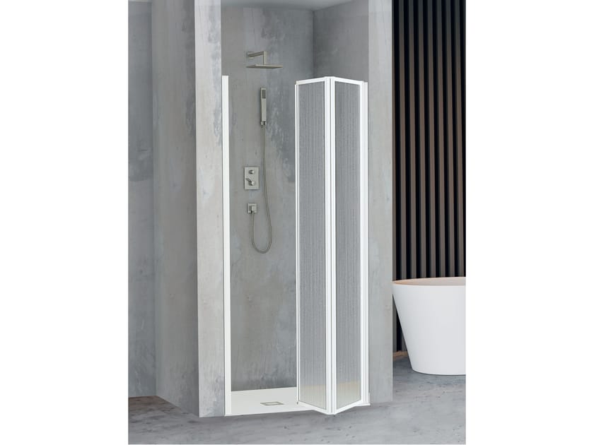 Душевая кабина из акрилового стекла с раздвижной дверью Metidea золото ARCH-00124732