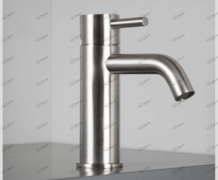 Super Inox Смеситель для раковины, однорычажный, настольный, из нержавеющей стали Cave 0251119x