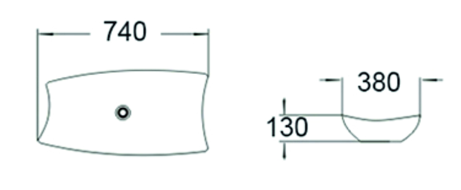 Раковина чаша SL-1029 SANTILINE  - Вид №1