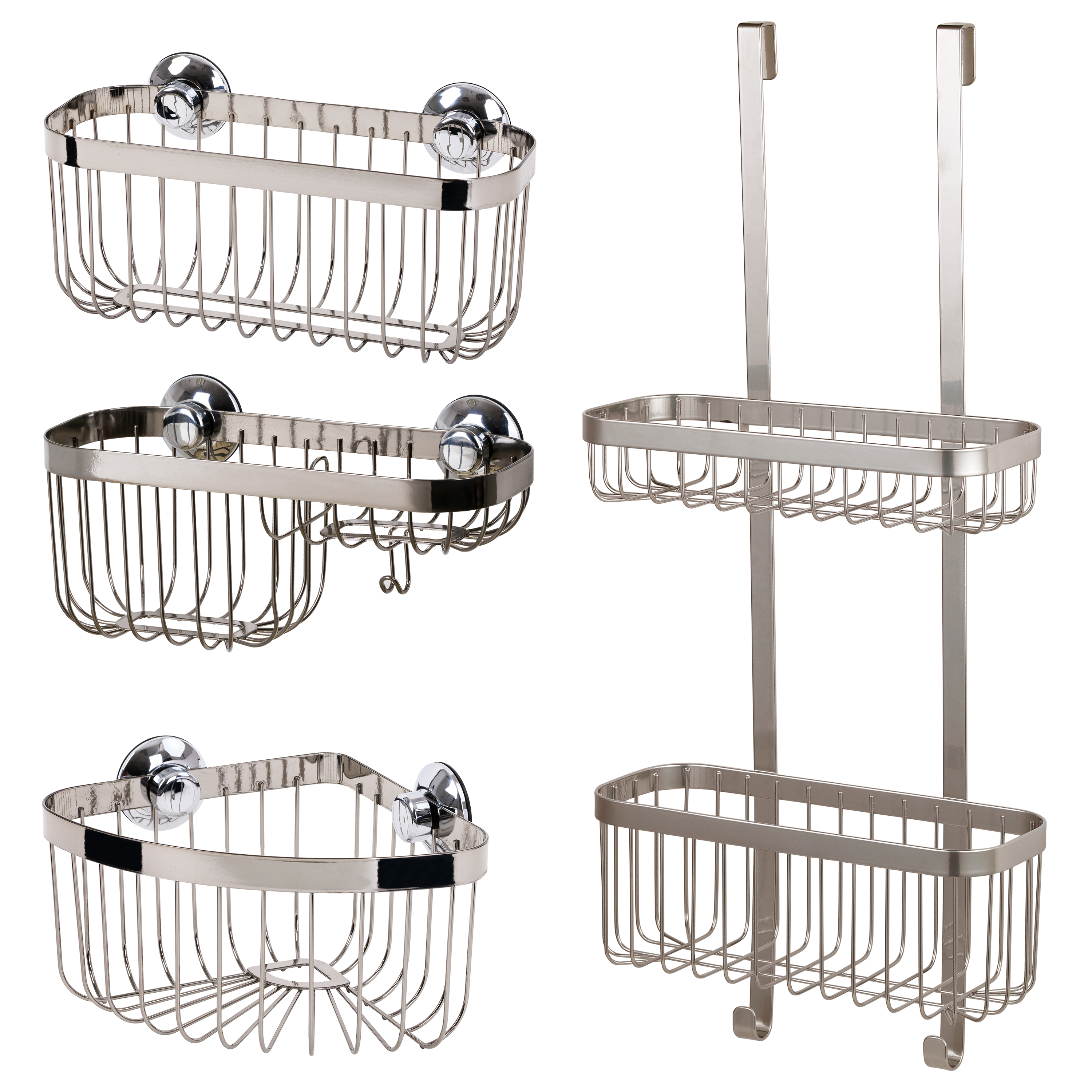 82667511 Полка с мыльницей на присосках цвет хром Neo STLM-0033378 SENSEA  - Вид №7