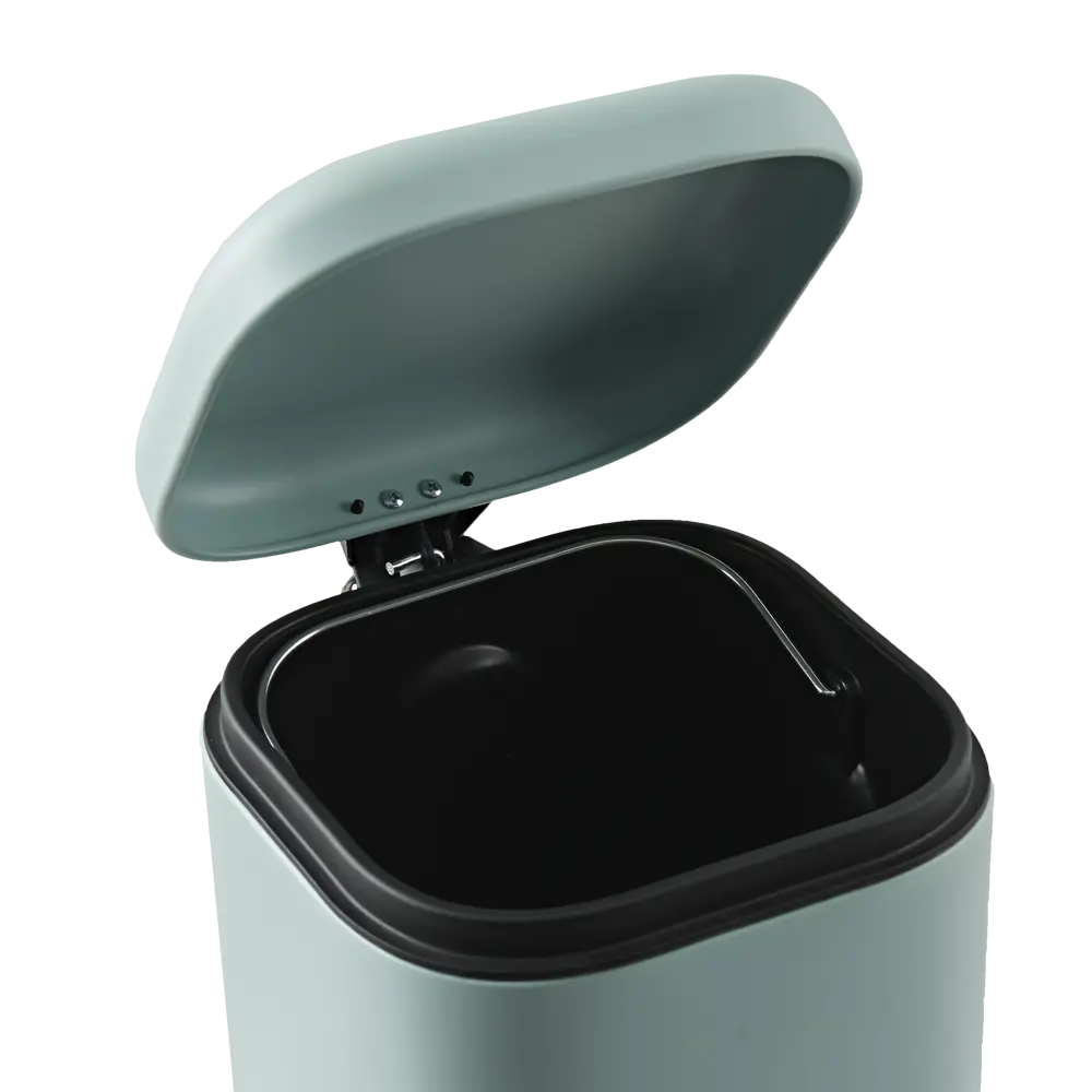 Контейнер для мусора Sensea Remix 6 л сталь цвет серо-зеленый Без серии STLM-2051475 - Вид №2