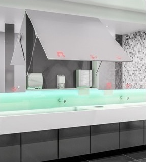 DTM2106 Диспенсер для полотенец из нержавеющей стали за зеркалом mediclinics  - Вид №2