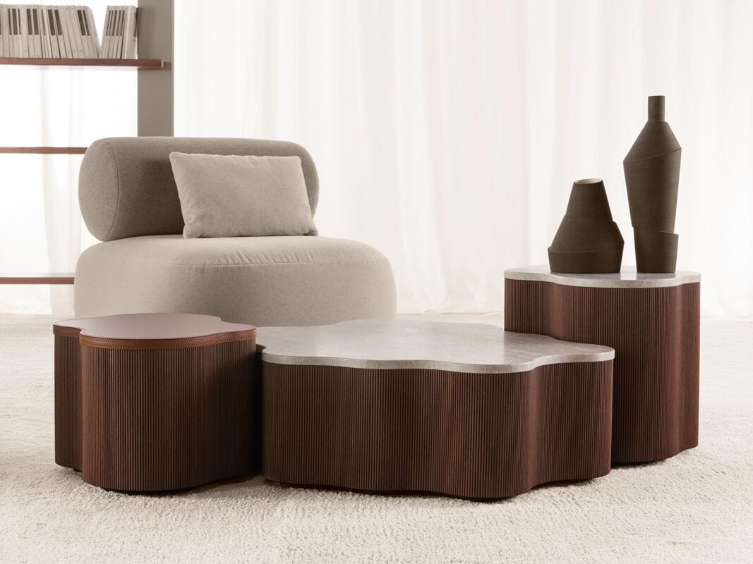 Низкий журнальный столик с кожаным или мраморным верхом Vibieffe Quite luxury ARCH-00147905 - Вид №1