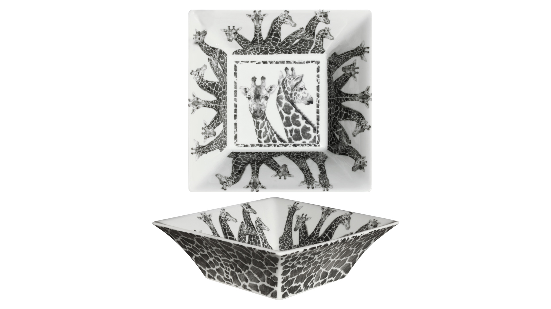 10640816 Taitu Мелочница Taitu "Дикий нрав.Жираф" 17х17см Фарфор  - Вид №1