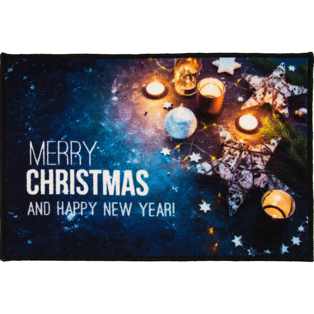 Коврик Merry Christmas 45x68 см нейлон цвет синий 83704049 STLM-2083013 CTIM 
