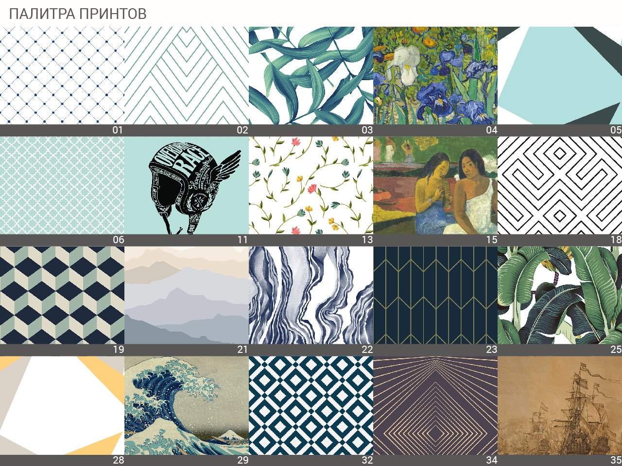 Шкаф распашной двухдверный с ящиками беленый дуб с принтом Thimon №2 THE IDEA  210440 Белый  - Вид №4