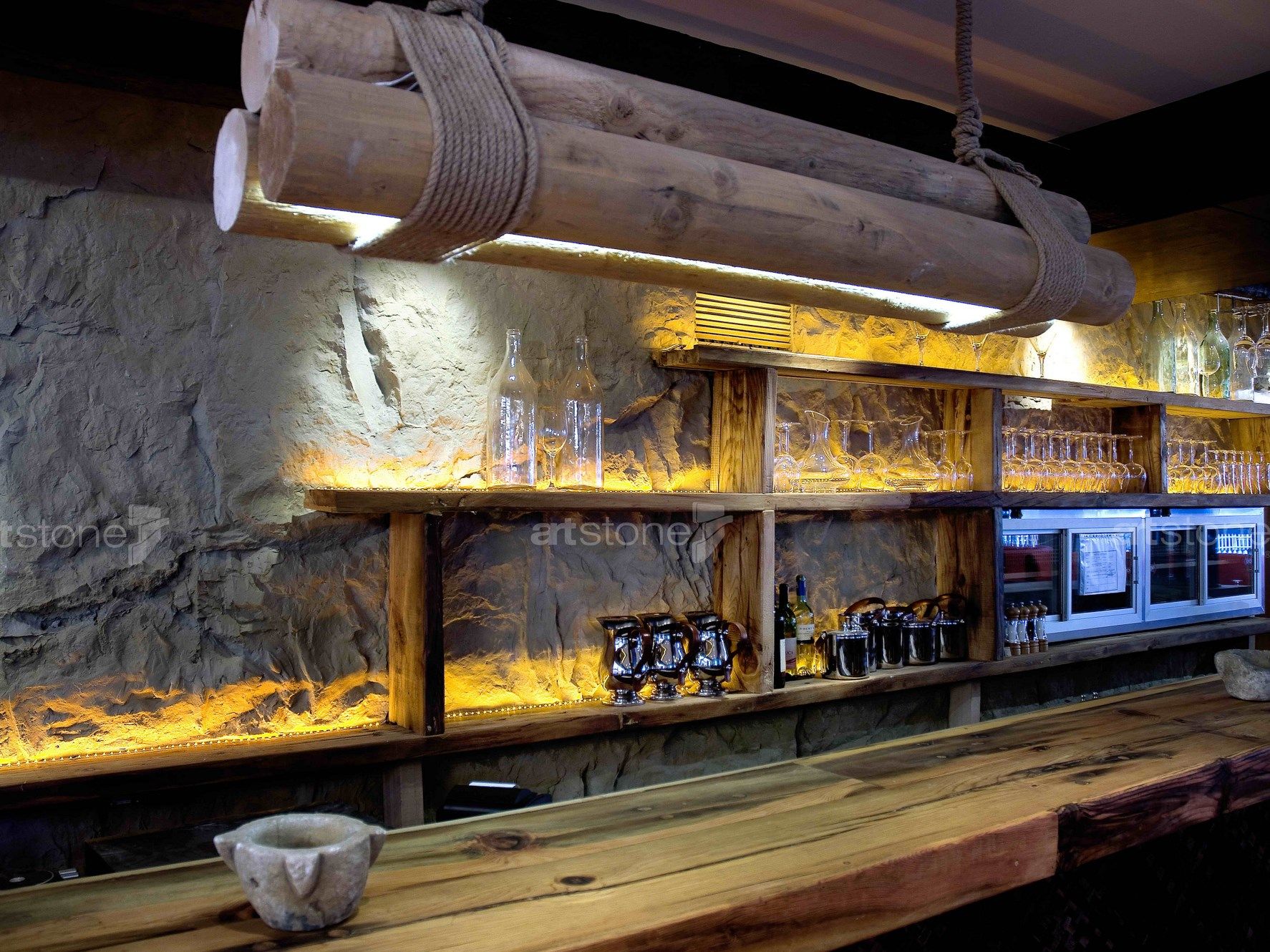 Панель с трехмерными эффектами из стекловолокна для внутреннего / наружного эффекта камня Artstone Panel Systems ROCA ARCH-00120590 - Вид №5