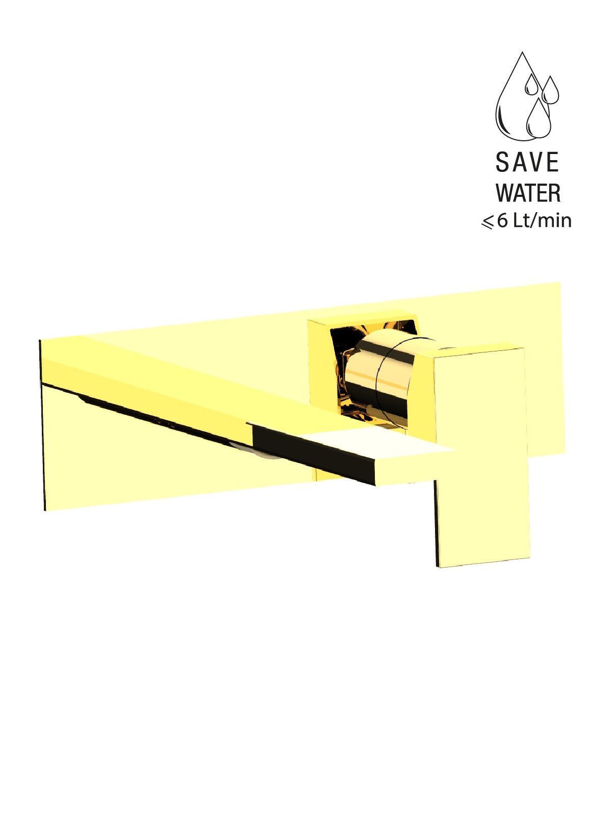 Настенный смеситель для раковины с пластиной без слива Rubinetterie Frattini Vita Due ARCH-00054452 - Вид №40