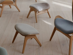 Мягкая подставка для ног из ткани Kvadrat