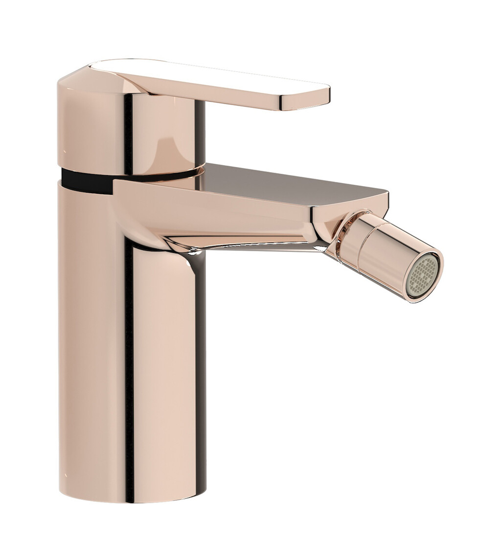 Смеситель для биде на 1 отверстие в комплекте с донным клапаном. WE ARE IB c6220rs Rose Gold C-67