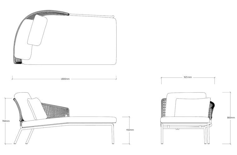Мягкая Садовая спальная кровать TRIBÙ CTR ARCH-00009948 - Вид №4