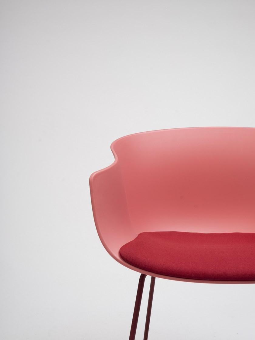 ONDARRETA Стул с салазками из полипропилена с подлокотниками со встроенной подушкой Bai sun-id-1467452 - Вид №1