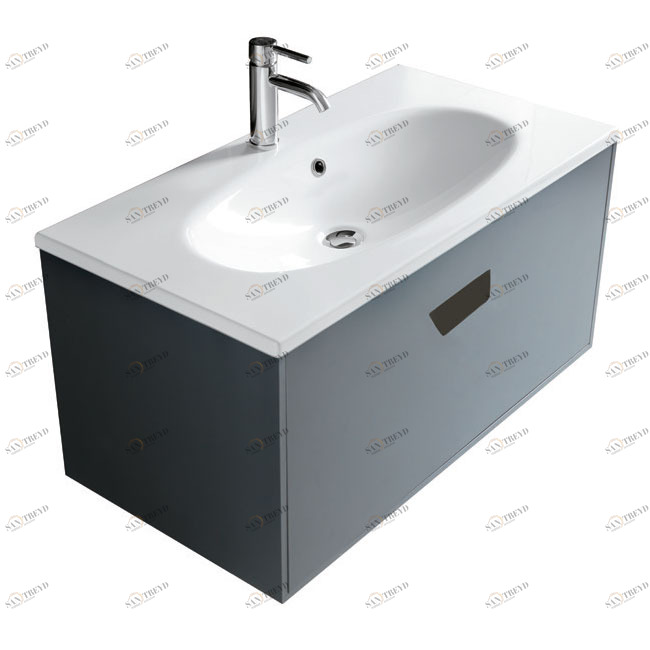 Шкаф подвесной МДФ деревянный 85 см Белый 7124 GALASSIA Ergo